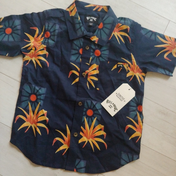BillABONG NEW kids Sunday's Woven Shirt Sleeve Button Down Shirt - Picture 2 of 9